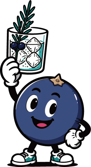 ジングラスを掲げるジュニパーくん